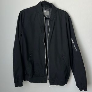 ASOS design cotton black bomber jacket. Size M